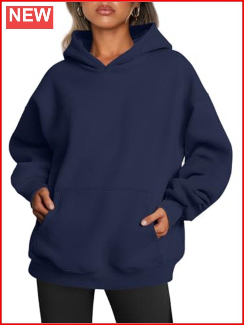 Oversized Hoodie Pullover Fleece Sweatshirt Kangaroo Pocket